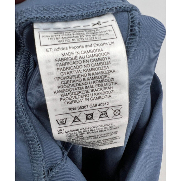 Adidas CLIMALITE Women’s S Small W BB High-Waisted Athletic Training Tights Blue - Picture 10 of 10